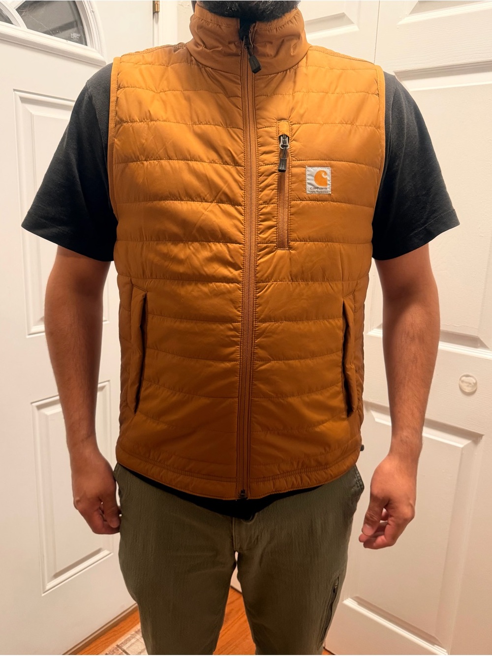 Carhartt Men's Quilted Vest in Caramel Brown